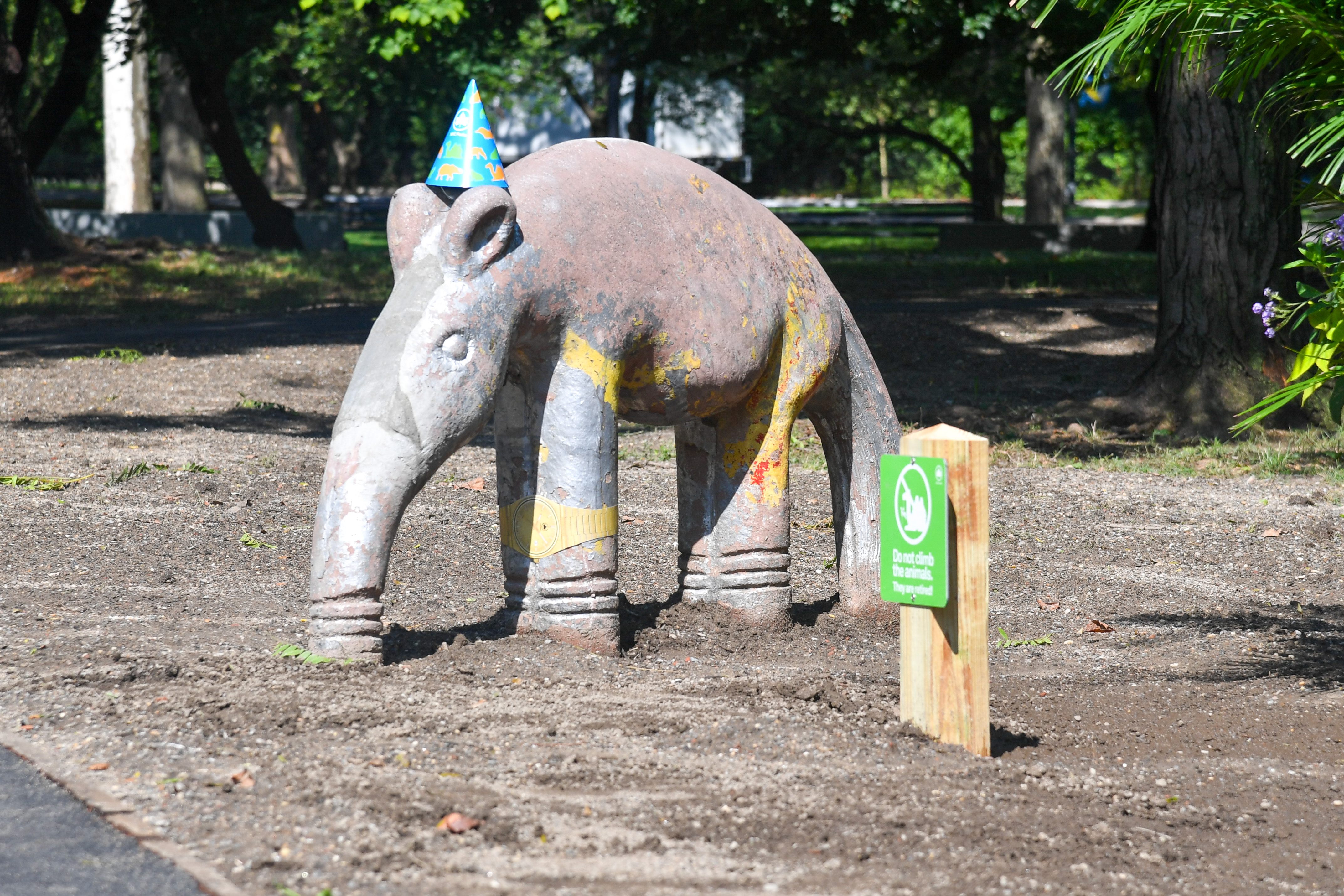 Just because they're retired doesn't mean the creatures at the Home for Retired Playground Animals can't party.