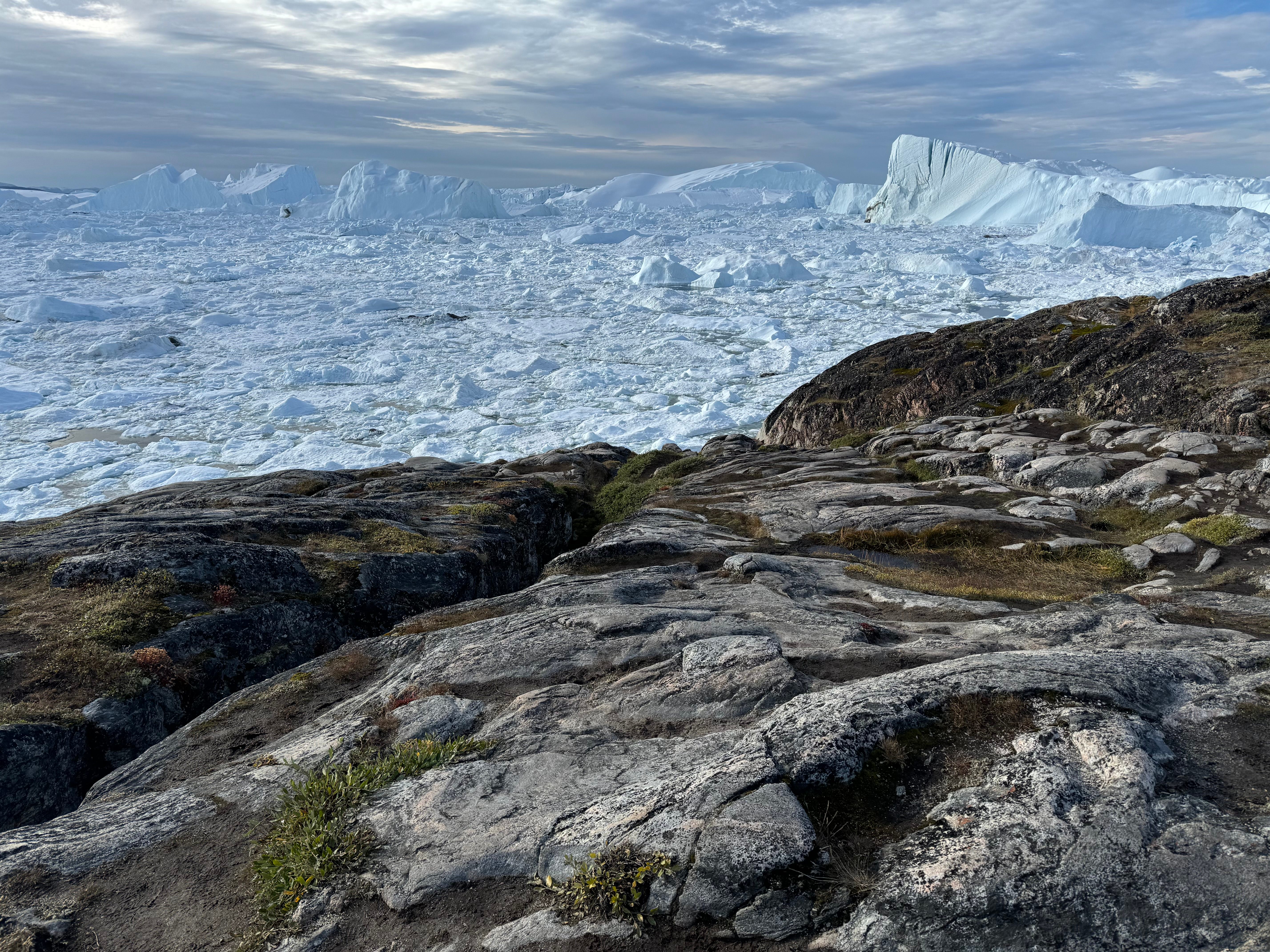 The icefjord off the coast of Ilulissat.