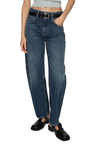 MANGO, High Waist Slouchy Barrel Jeans