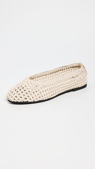 St. Agni Macrame Mesh Ballet Flats