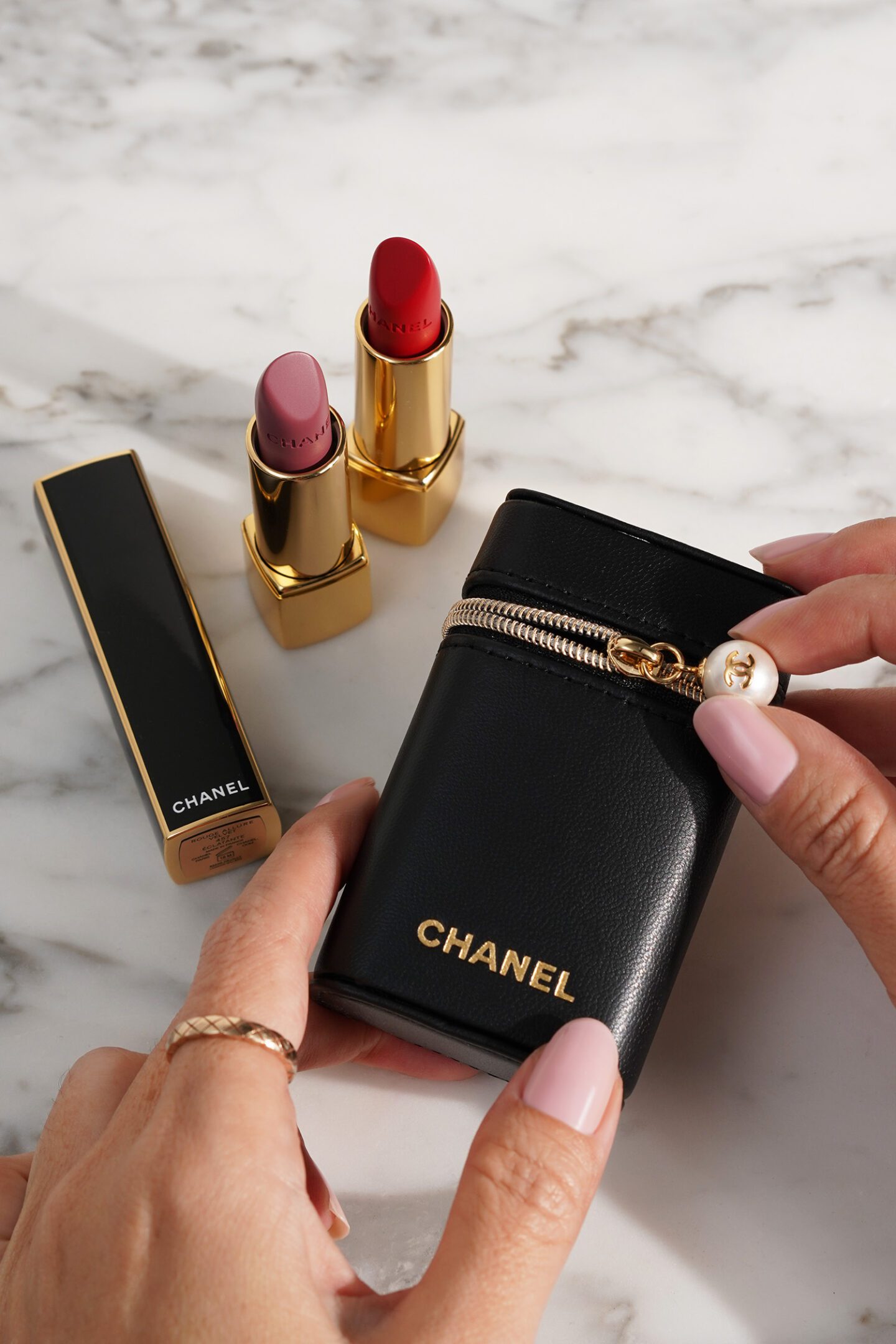 Chanel Rouge Allure Velvet Les Perles Set