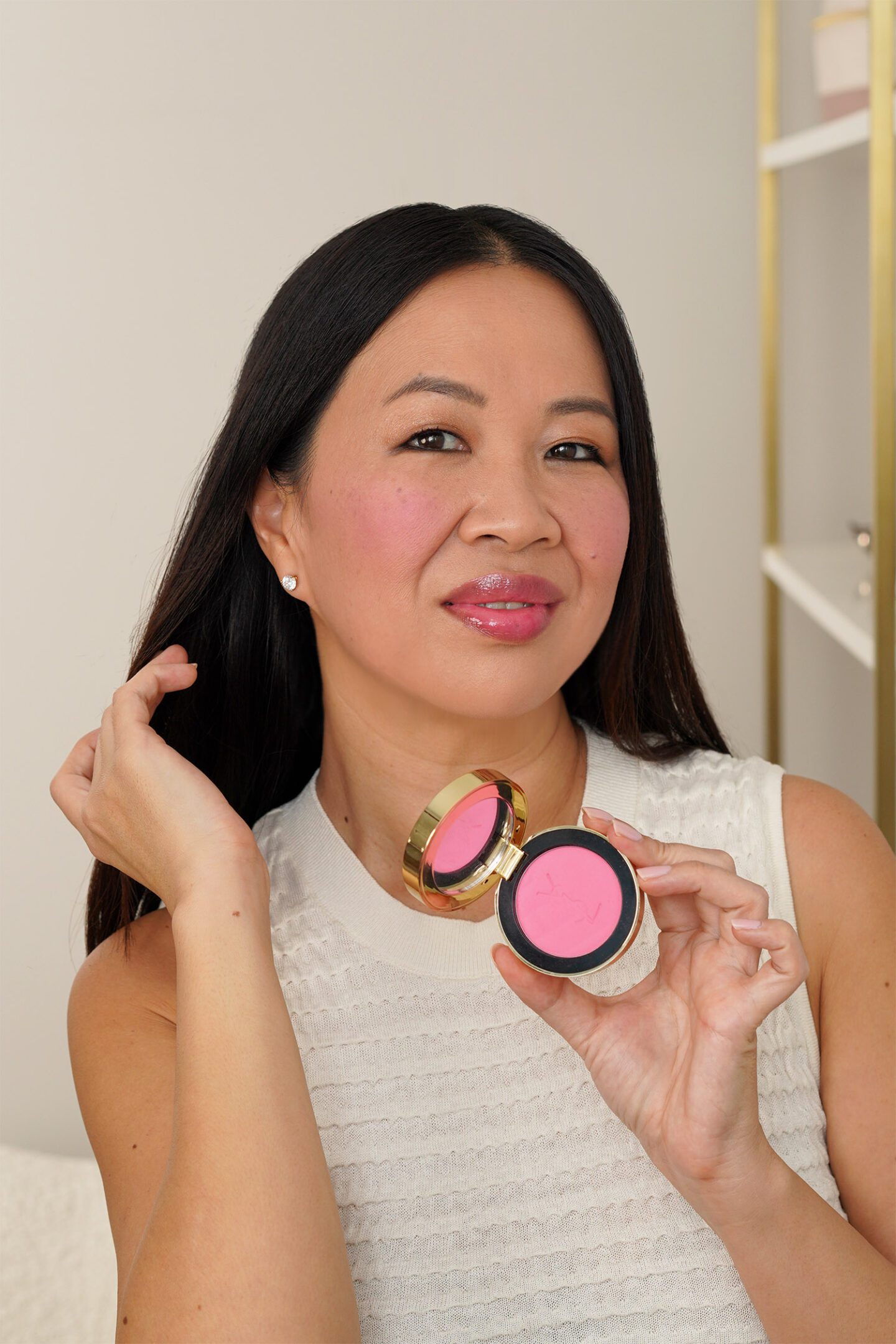 YSL Make Me Blush Powder in 87 Pink Voltage