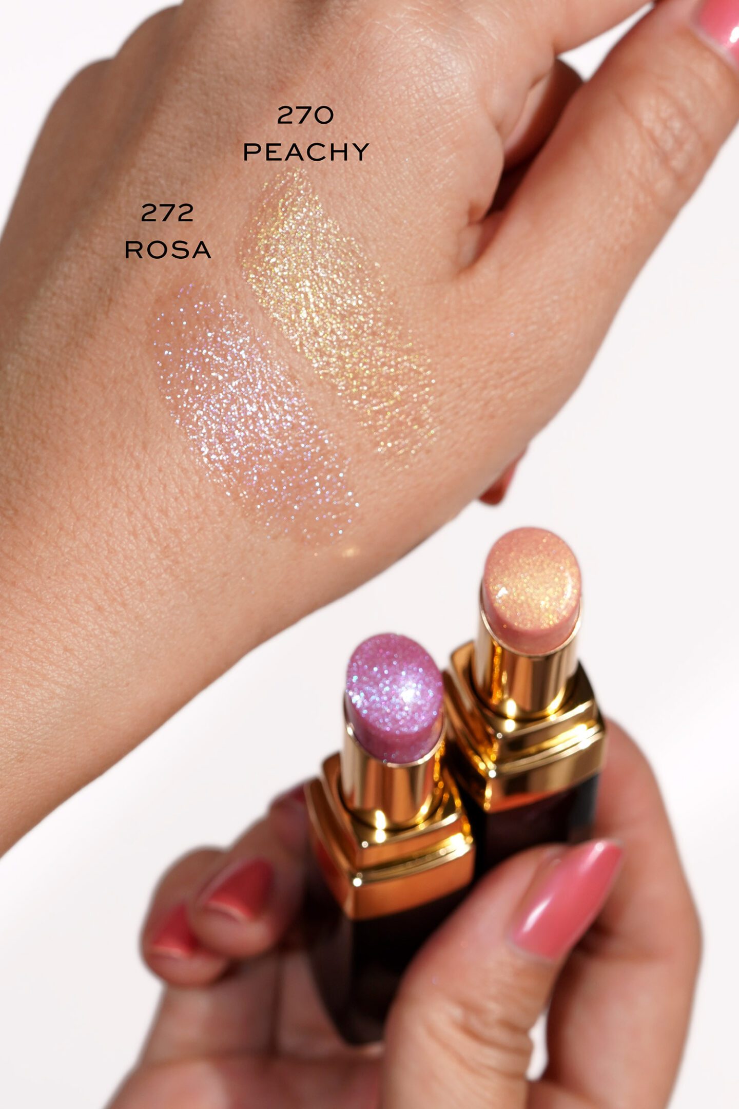 Chanel Rouge Coco Flash Rosa and Peachy