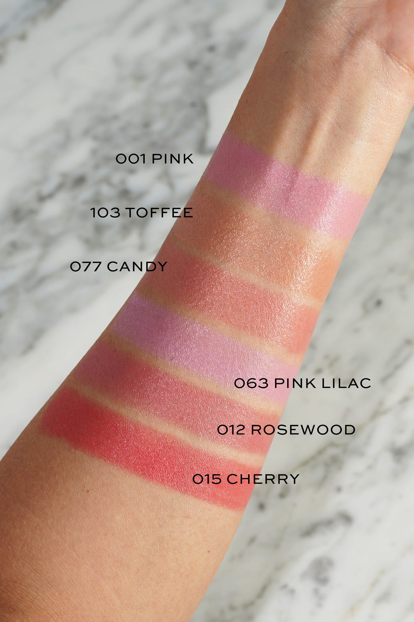 Dior Backstage Rosy Glow Powder Blush Stick swatches