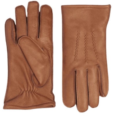 Myrqvist Cognac Deer Leather Gloves