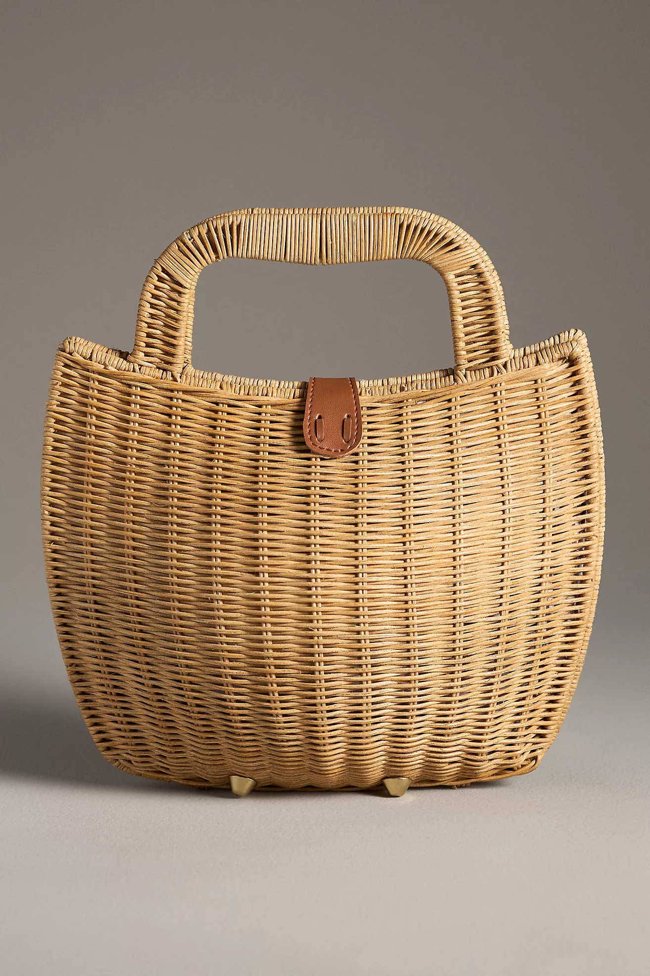 Bali Woven Wicker Basket Bag