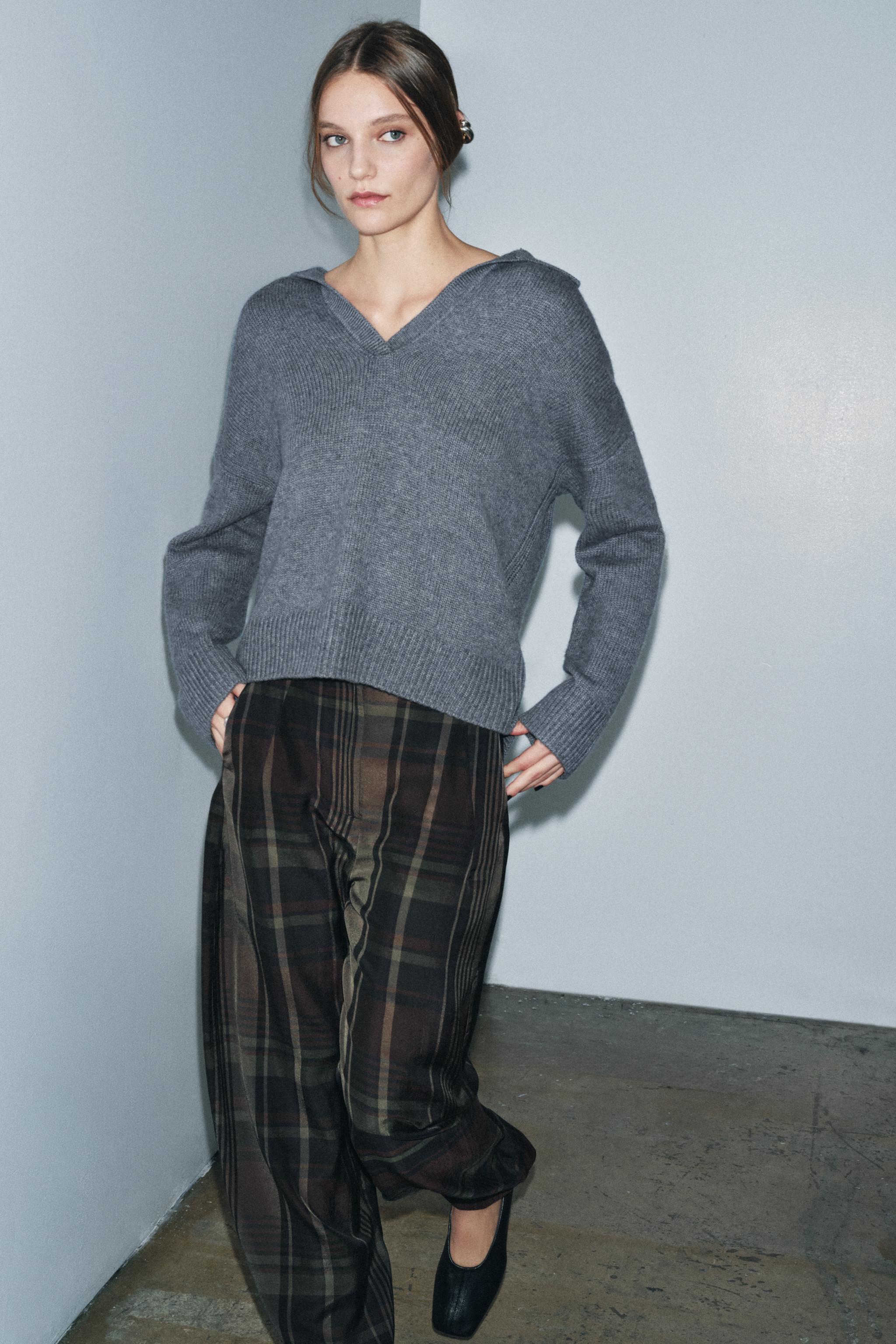 Wool and Cashmere Polo Jumper