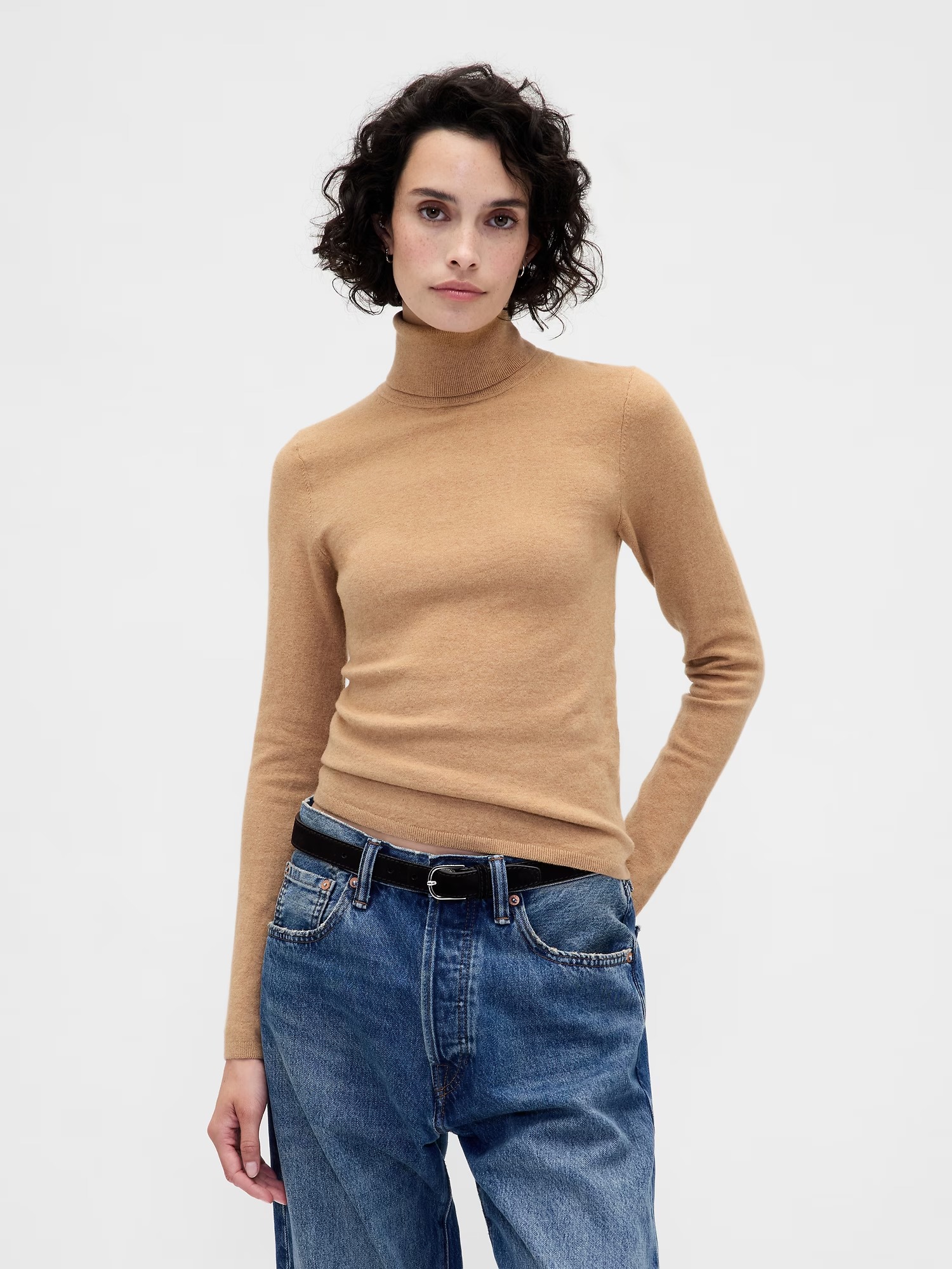 gap, CashSoft Stretch Turtleneck Sweater