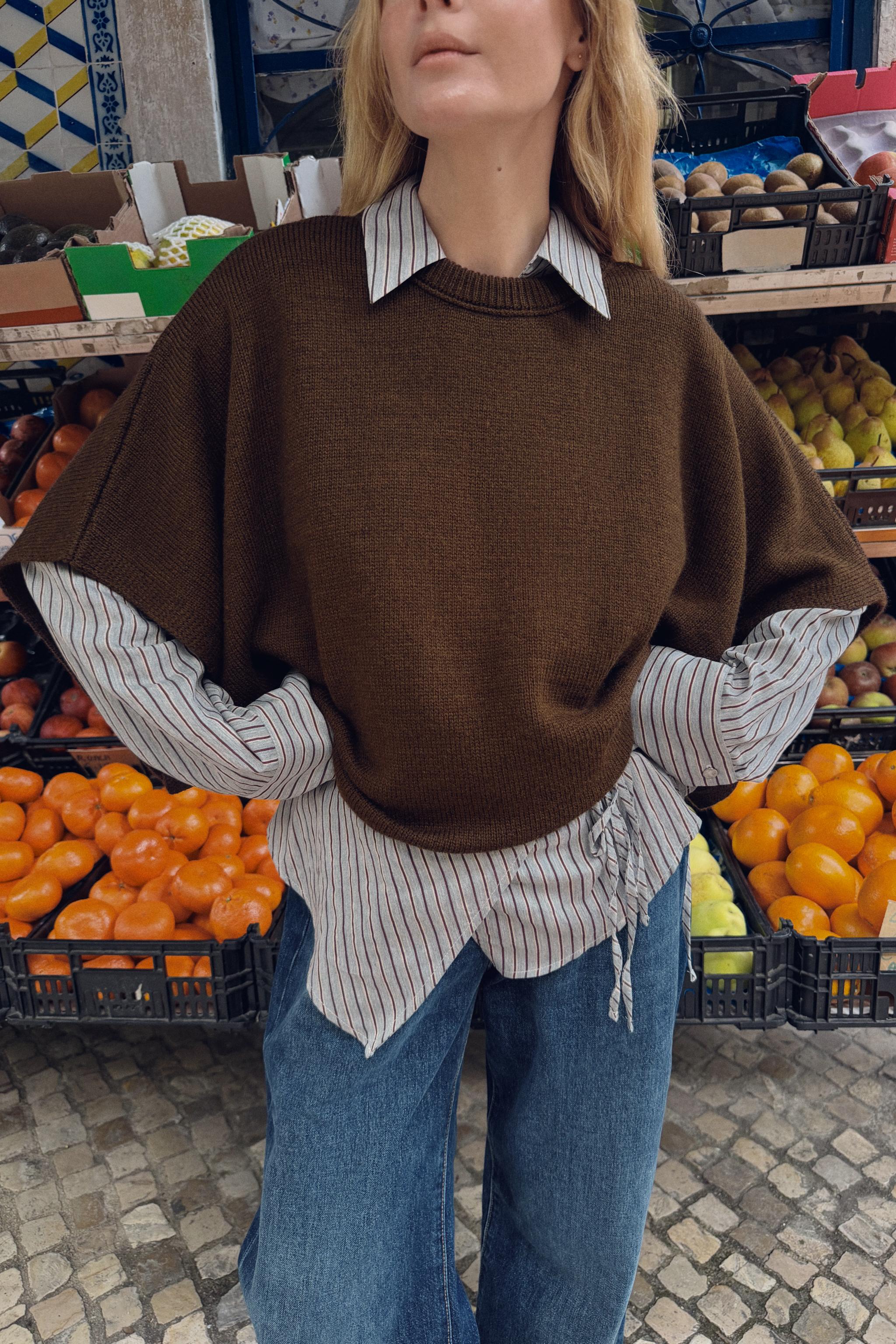 Wide Sleeve Knit Jumper