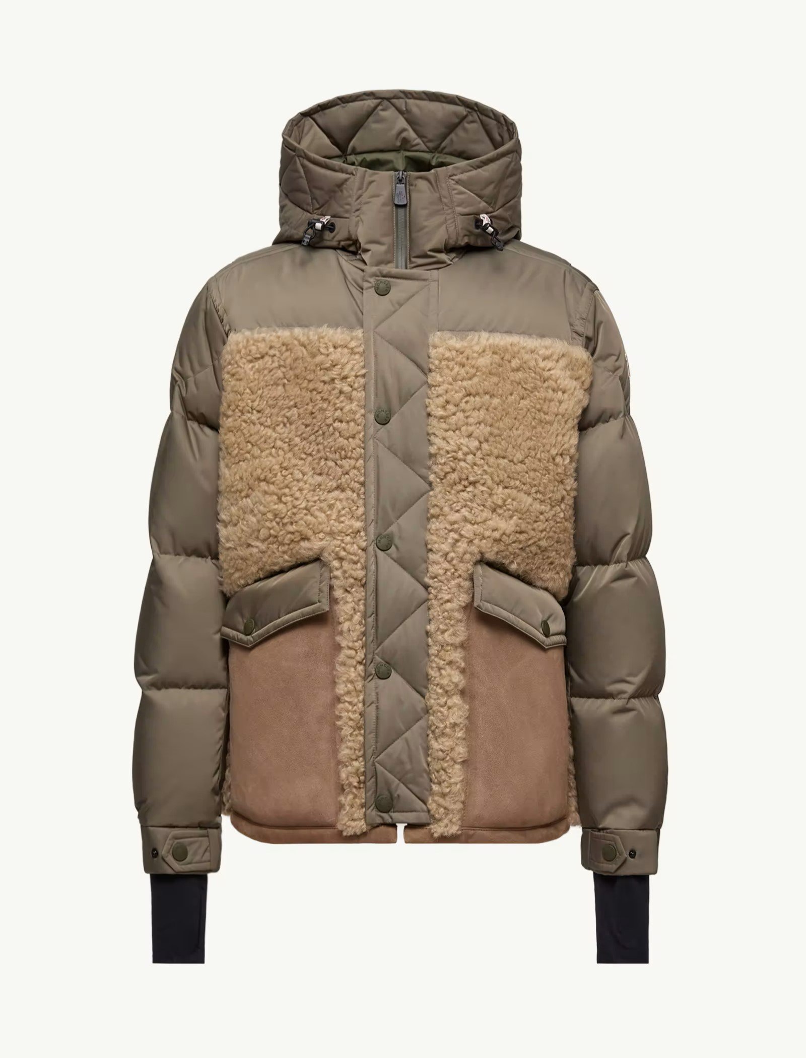 Grifford Shearling Hooded Down Jacket