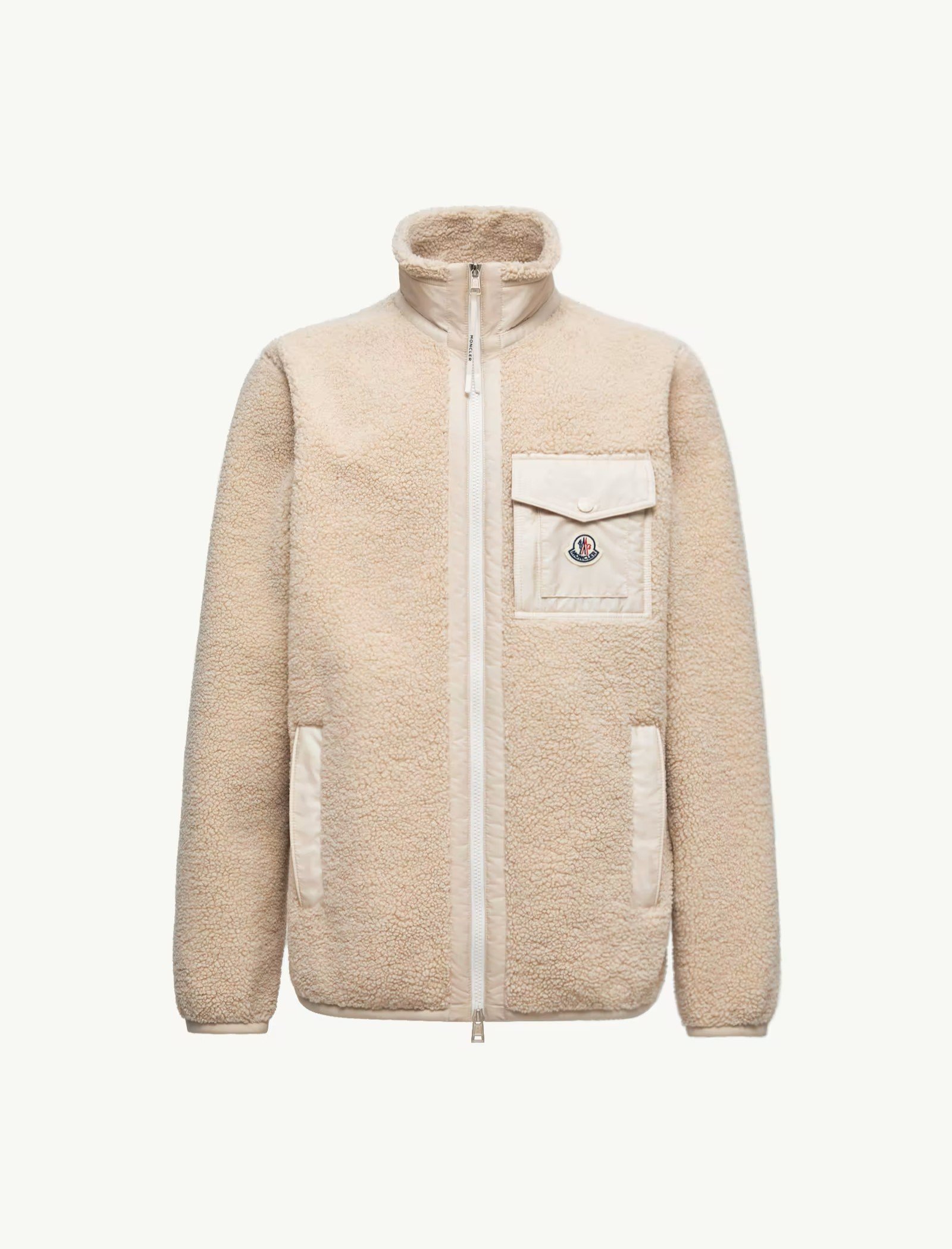 Teddy Zip Up Sweatshirt With Pocket