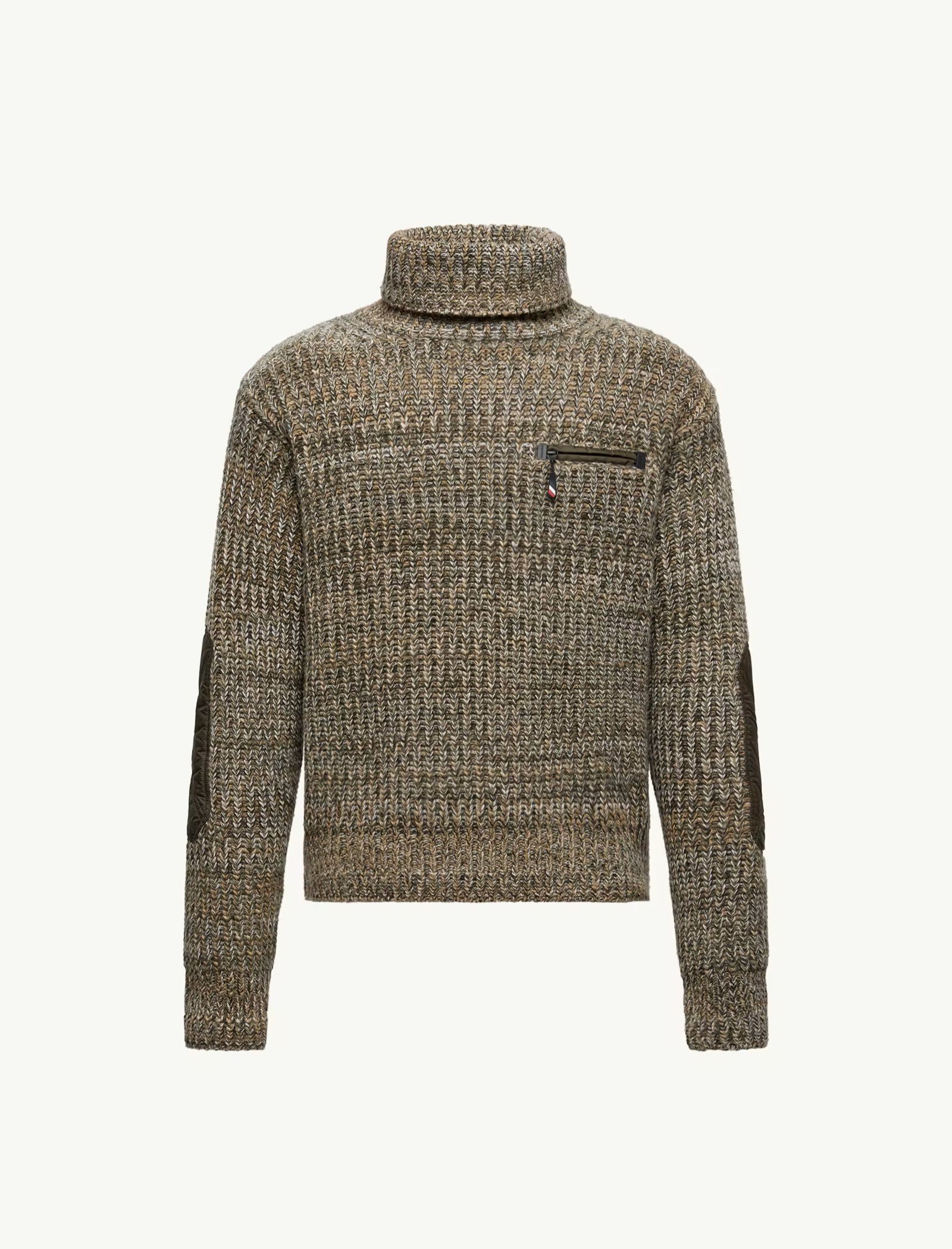 Wool Polo Neck Jumper With Pocket